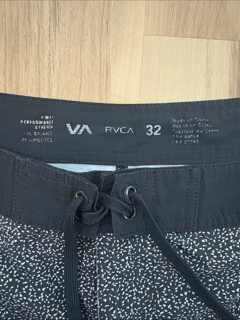 RVCA Black Speckle Men's Board Shorts